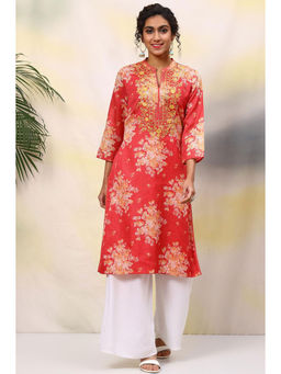 Biba - Red Straight Kurti