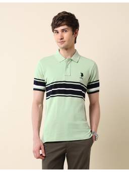 U.S. POLO ASSN. - Colorblock Classic Polo T-shirt - Green