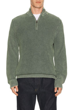 Faherty - Sunwashed Quarter Zip Sweater