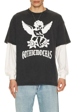 Gothicmochas - Angel 2.0 Layered Long Sleeve Tee