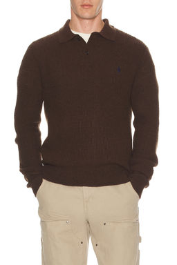 POLO RALPH LAUREN - Long-Sleeve Cotton Wool Textured Crewneck Sweater