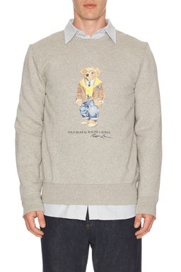 POLO RALPH LAUREN - Fleece Novelty Bear Crewneck Sweatshirt