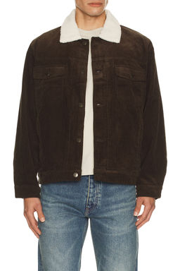 Rhythm - Flannel Lined Cord Trucker Jacket