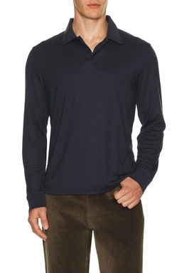 Theory - Anemone Milano Goris Long Sleeve Polo