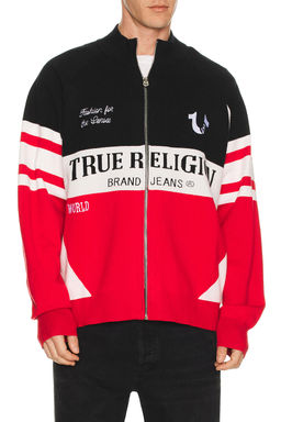 True Religion - Racing Raglan Zip Sweater