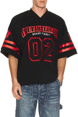 True Religion - Football Knit Boxy Jersey