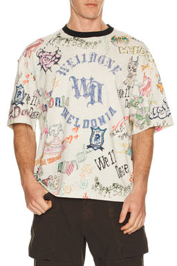 WE11DONE - Doodle Printed T-Shirt