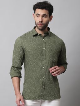 Cantabil - Men Olive Shirt