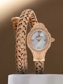 Daniel Klein - Women Sleek & Stylish Premium Design White Dial Analog Watch - DK.1.14121-5 (M)