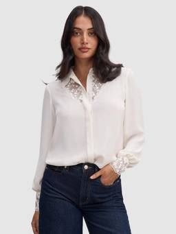 Forever New - Hannah Lace Trim Shirt