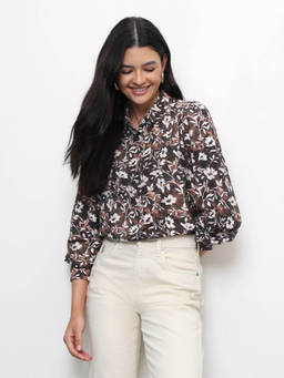 U.S. POLO ASSN. - Women Floral Printed Regular Fit Shirt