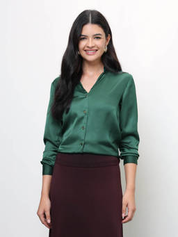 U.S. POLO ASSN. - Women Solid Relaxed Fit Shirt