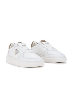 Guess - Women White Yami Lace-Up Sneakers