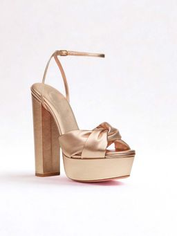SEPHYR - Women Rose Gold Sandal Heels