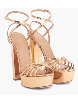 SEPHYR - Women Rose Gold Sandal Heels