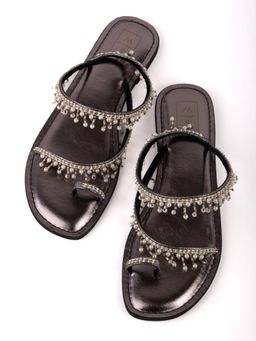 SANDALWALI - Women Grey Flats