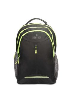 The Clownfish - Madison Series 23L Polyester Backpack with Backpack Cover - Black