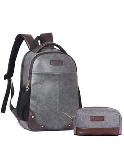 The Clownfish - Sold Laptop Backpack 28L with Toiletry Pouch - Grey