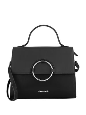 Buy Fastrack Black Structured Satchel Bag Online