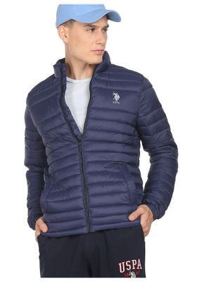 U.S. POLO ASSN. Blue Nylon Men's Jacket