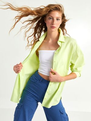 LC WAIKIKI X-side Woven Shirt Green