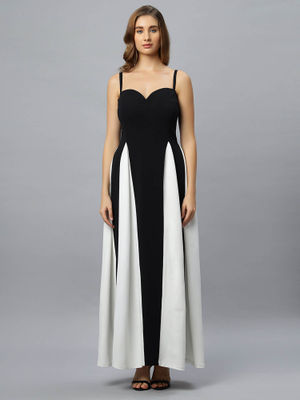 Quincy Green Tulle Godet Panel Maxi Dress