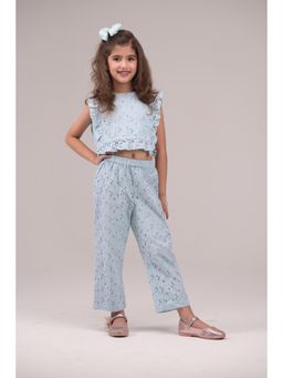 Urban buds - Lightweight And Skin-Friendly Co-Ord Set-Blue