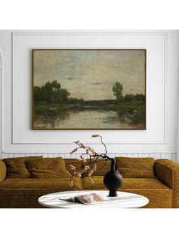 ARTCREST - Arcadian Auras Painting Black Box Framed Canvas Wall Art