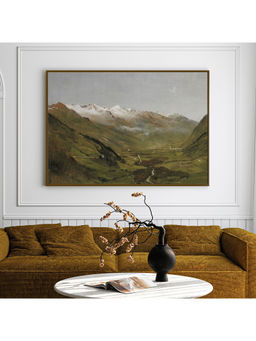 ARTCREST - Countryside Caprices Painting Black Box Framed Canvas Wall Art