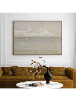 ARTCREST - Countryside Caravan Painting Black Box Framed Canvas Wall Art