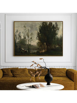 ARTCREST - Countryside Charms Painting Black Box Framed Canvas Wall Art