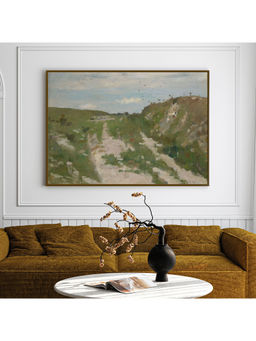 ARTCREST - Countryside Collage Iv Painting Black Box Framed Canvas Wall Art