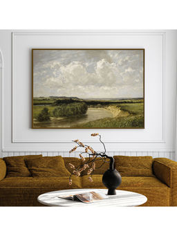 ARTCREST - Countryside Compositions Painting Black Box Framed Canvas Wall Art