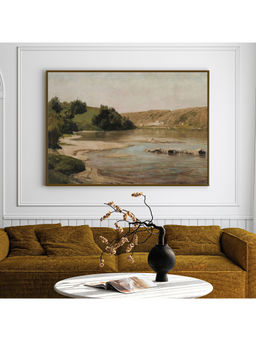 ARTCREST - Emerald Eden Painting Black Box Framed Canvas Wall Art