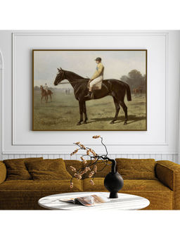 ARTCREST - Emerald Expanse Painting Black Box Framed Canvas Wall Art