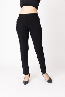 TWENTY ME - Black Solid Regular Fit Trouser