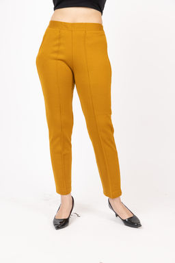 TWENTY ME - Mustard Solid Regular Fit Trouser