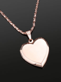 Estele - Rose Gold Plated Openable Heart Shaped Pendant for Women