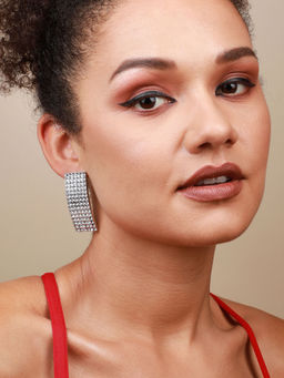 Sohi - Silver-Plated Drop Earrings-Silver