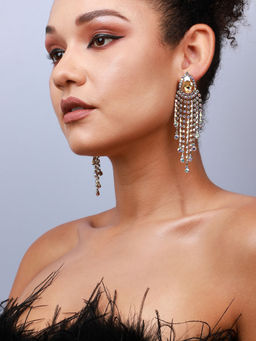 Sohi - Gold-Plated Drop Earrings-Gold