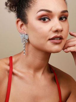 Sohi - Silver-Plated Drop Earrings-Silver