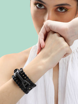 Sohi - Trendy Casual PU Leather Designer Bracelet For Women