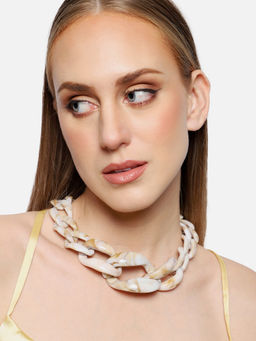 Sohi - Gold Plated Party Designer Necklace For Women