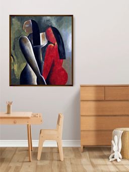 The Art House - Abstract Painting Multicolor (40X30 Inches)