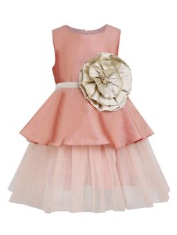 A Little Fable - Mocha Flower Dress