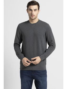 Van Heusen - Men Athleisure Ultra Soft & Crew Neck Sweatshirt - Grey