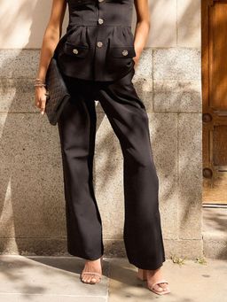 IS.U - Classic Black Bootcut Pant
