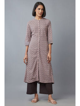 W - Pink Geometric Kurta