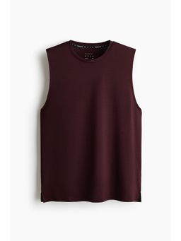 H&M - Men Purple Regular Fit Sports Vest Top With Drymove