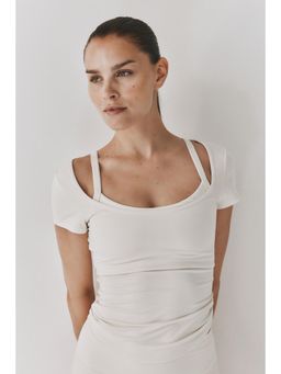 H&M - Women White Sports Top With Softmove